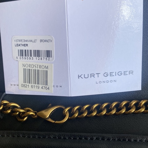 Kurt Geiger London Mini Soho Leopard Print Calf Hair Leather Striped Crossbody - Picture 14 of 15